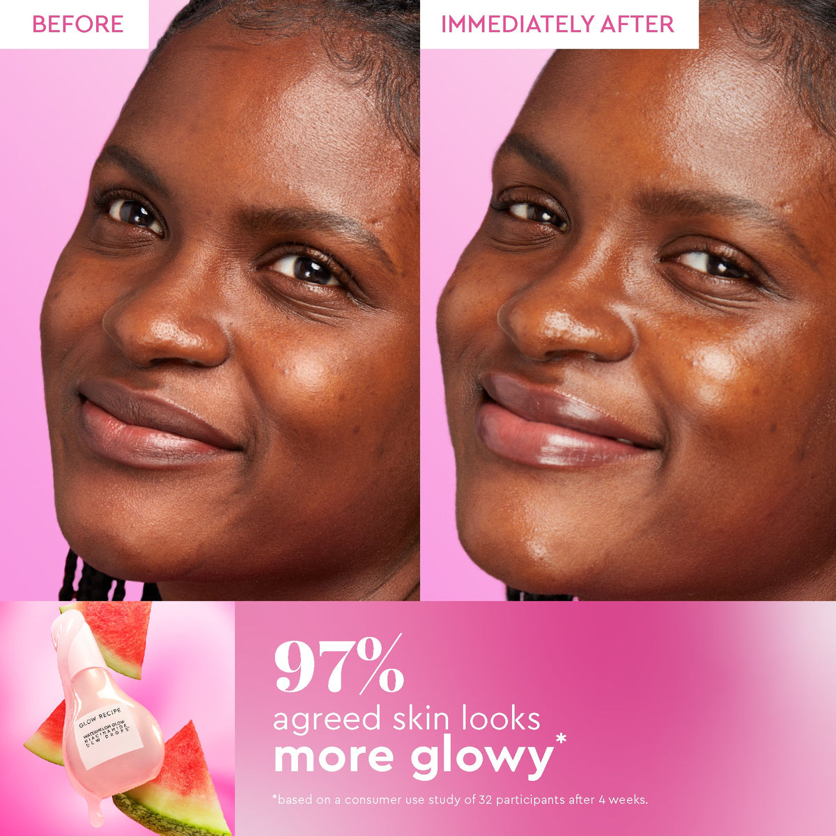 Watermelon Glow Dewy Skin Routine